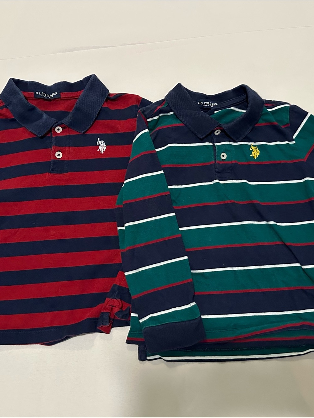 U.S. Polo Assn. Kids' Striped Polo Shirt - Bundle